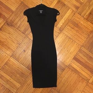 Black bodycon dress